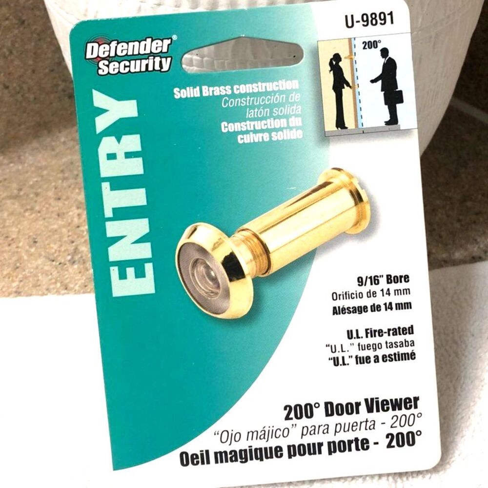 Defender Security 200 Degree Door Viewer NIB